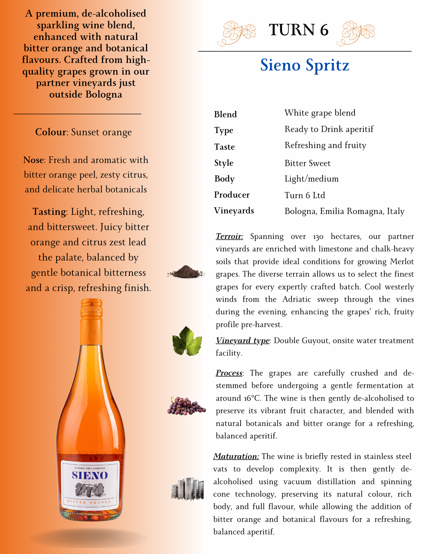 Sieno - Bitter Orange Italian Spritz